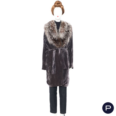 YVES SAINT LAURENT FOURRURES - CIRCA 1980 - MANTEAU