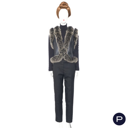 YVES SALOMON - VESTE SANS MANCHES