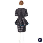 LANVIN - 1980'S - ENSEMBLE, VESTE, JUPE