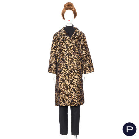 CHRISTIAN DIOR BOUTIQUE - CIRCA 1950/55 - MANTEAU D'INTÉRIEUR