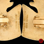 HERMÈS BIJOUTERIE X CHRISTIAN ASTUGUEVIEILLE - 1990'S- PAIRE DE BOUCLES D'OREILLES