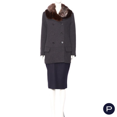 PRADA - CIRCA 2006 - MANTEAU CROISÉ
