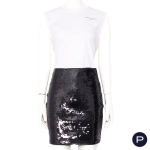 SONIA RYKIEL, SAINT LAURENT X JULIE DE LIBRAN - CIRCA 2016, DONT - HAUT, MINI-JUPE