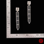 SAINT LAURENT X ANTHONY VACCARELLO - 2010/20'S- PAIRE DE BOUCLES D'OREILLES