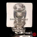 SAINT LAURENT X ANTHONY VACCARELLO - 2010/20'S- PAIRE DE BOUCLES D'OREILLES