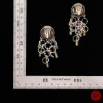 PACO RABANNE - 1990'S- PAIRE DE BOUCLES D'OREILLES