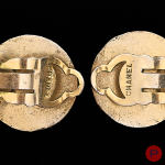 CHANEL - CIRCA 1980- PAIRE DE BOUCLES D'OREILLES