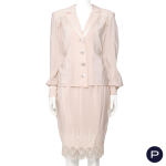 VALENTINO NIGHT - CIRCA 1990 - ENSEMBLE, VESTE, JUPE