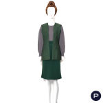 VALENTINO BOUTIQUE - AUTOMNE-HIVER 1993/94 - ENSEMBLE, VESTE, GILET, JUPE