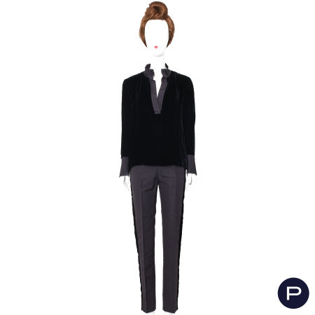 GUCCI X TOM FORD - AUTOMNE-HIVER 2001/02 - ENSEMBLE, SMOKING, HAUT, PANTALON