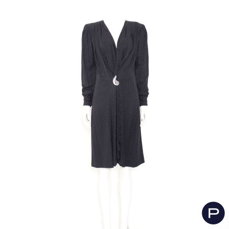 EMANUEL UNGARO COUTURE - 1983 - ROBE PORTEFEUILLE