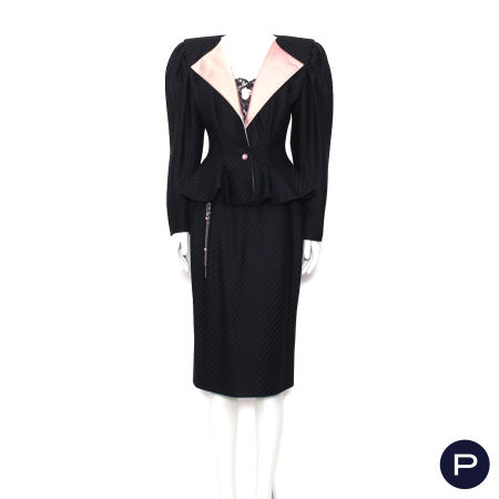 EMANUEL UNGARO COUTURE - 1984 - TAILLEUR, CARACO