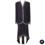 EMANUEL UNGARO PARALLÈLE - 1990'S - ENSEMBLE DU SOIR, VESTE, JUPE