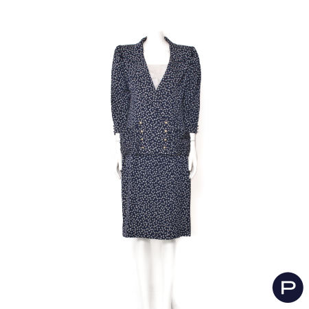 EMANUEL UNGARO COUTURE - 1984 - ENSEMBLE, VESTE, JUPE, CARACO