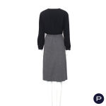 CHANEL - AUTOMNE-HIVER 1956/57 - ENSEMBLE, VESTE, BLOUSE, JUPE