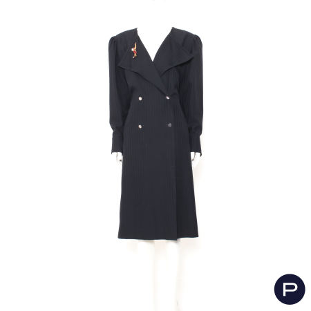 EMANUEL UNGARO PARALLÈLE - 1980'S - ROBE-MANTEAU