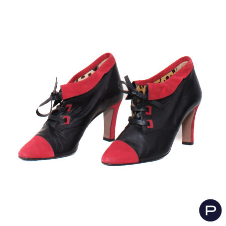 VALENTINO COUTURE - AUTOMNE-HIVER 1994/95 - PAIRE D'ESCARPINS