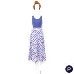 GIVENCHY NOUVELLE BOUTIQUE - 1970'S - ENSEMBLE, TWIN-SET, JUPE