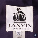 LANVIN - 1980/90'S - ENSEMBLE, VESTE CROISÉE, JUPE