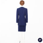 LANVIN - 1980/90'S - ENSEMBLE, VESTE CROISÉE, JUPE