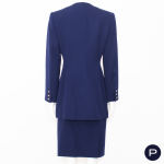 LANVIN - 1980/90'S - ENSEMBLE, VESTE CROISÉE, JUPE