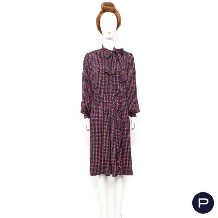 LANVIN - CIRCA 1975/80 - ROBE PORTEFEUILLE