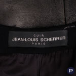 JEAN-LOUIS SCHERRER CUIR - 1990/2000'S - ENSEMBLE, VESTE, JUPE