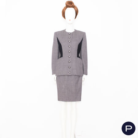 LANVIN - CIRCA 1990 - ENSEMBLE, VESTE, JUPE