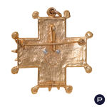 YVES SAINT LAURENT RIVE GAUCHE - CIRCA 1990- BROCHE-PENDENTIF