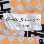 YVES SAINT LAURENT X ANITA SMAGA - PRINTEMPS-ÉTÉ 1970 - ENSEMBLE, CHEMISIER, JUPE, ÉTOLE