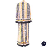 YVES SAINT LAURENT X ANITA SMAGA - PRINTEMPS-ÉTÉ 1970 - ENSEMBLE, CHEMISIER, JUPE, ÉTOLE