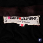 SAINT LAURENT RIVE GAUCHE - AUTOMNE-HIVER 1975/76 - ENSEMBLE, HAUT, JUPE PORTEFEUILLE