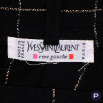 YVES SAINT LAURENT RIVE GAUCHE - CIRCA 1990 - ENSEMBLE, VESTE, PANTALON, ÉCHARPE