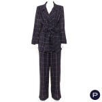 YVES SAINT LAURENT RIVE GAUCHE - CIRCA 1990 - ENSEMBLE, VESTE, PANTALON, ÉCHARPE