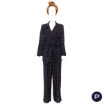 YVES SAINT LAURENT RIVE GAUCHE - CIRCA 1990 - ENSEMBLE, VESTE, PANTALON, ÉCHARPE