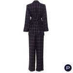 YVES SAINT LAURENT RIVE GAUCHE - CIRCA 1990 - ENSEMBLE, VESTE, PANTALON, ÉCHARPE