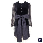 YVES SAINT LAURENT VARIATION - AUTOMNE-HIVER 1993/94 - ENSEMBLE, VESTE, JUPE