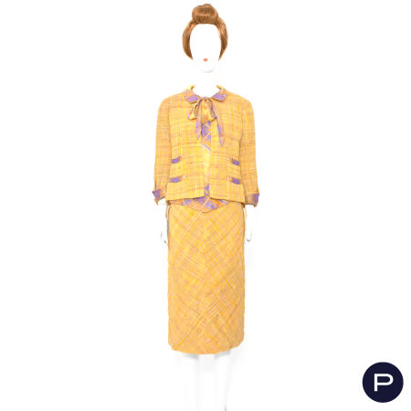 CHANEL - CIRCA 1970 - ENSEMBLE, VESTE, BLOUSE, JUPE
