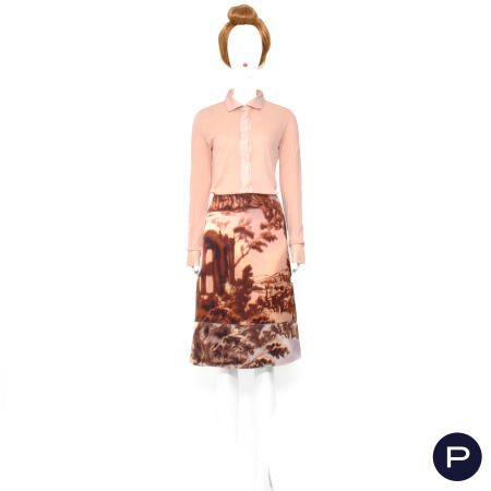 PRADA - AUTOMNE-HIVER 2004/05, DONT - CARDIGAN, JUPE