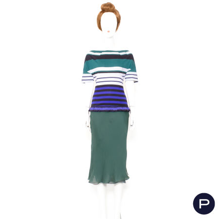 PRADA - PRINTEMPS-ÉTÉ 2011, DONT - T-SHIRT, JUPE, FOND DE JUPE