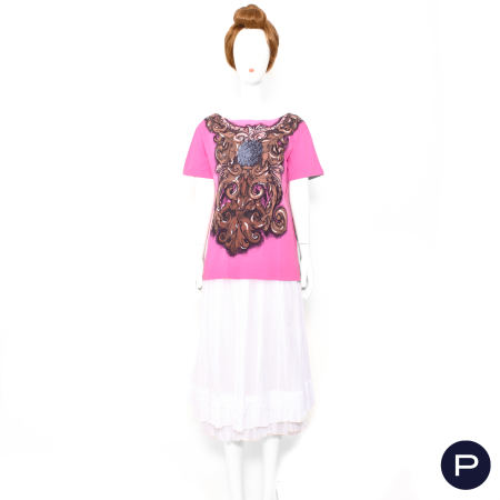 PRADA - CIRCA 2010, PRINTEMPS-ÉTÉ 2011, DONT - T-SHIRT, JUPE