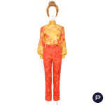 GIANFRANCO FERRÉ - AUTOMNE-HIVER 1992/93 - ENSEMBLE DU SOIR, VESTE, CORSAGE, PANTALON