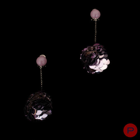 PRADA- PAIRE DE BOUCLES D'OREILLES