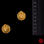 CHANEL - 1985- PAIRE DE BOUCLES D'OREILLES