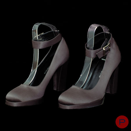 PACO RABANNE X ROSEMARY RODRIGUEZ - AUTOMNE-HIVER 2004/05 - PAIRE D'ESCARPINS