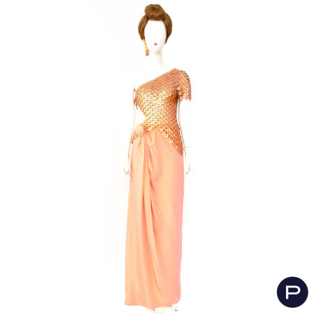 PACO RABANNE - PRINTEMPS-ÉTÉ 1989 - ROBE DU SOIR