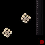 PACO RABANNE - AUTOMNE-HIVER 1994/95- PAIRE DE BOUCLES D'OREILLES