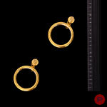 PACO RABANNE - PRINTEMPS-ÉTÉ 1995- PAIRE DE BOUCLES D'OREILLES