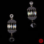 PACO RABANNE - PRINTEMPS-ÉTÉ 1993- PAIRE DE BOUCLES D'OREILLES