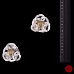 PACO RABANNE - PRINTEMPS-ÉTÉ 1990- PAIRE DE BOUCLES D'OREILLES